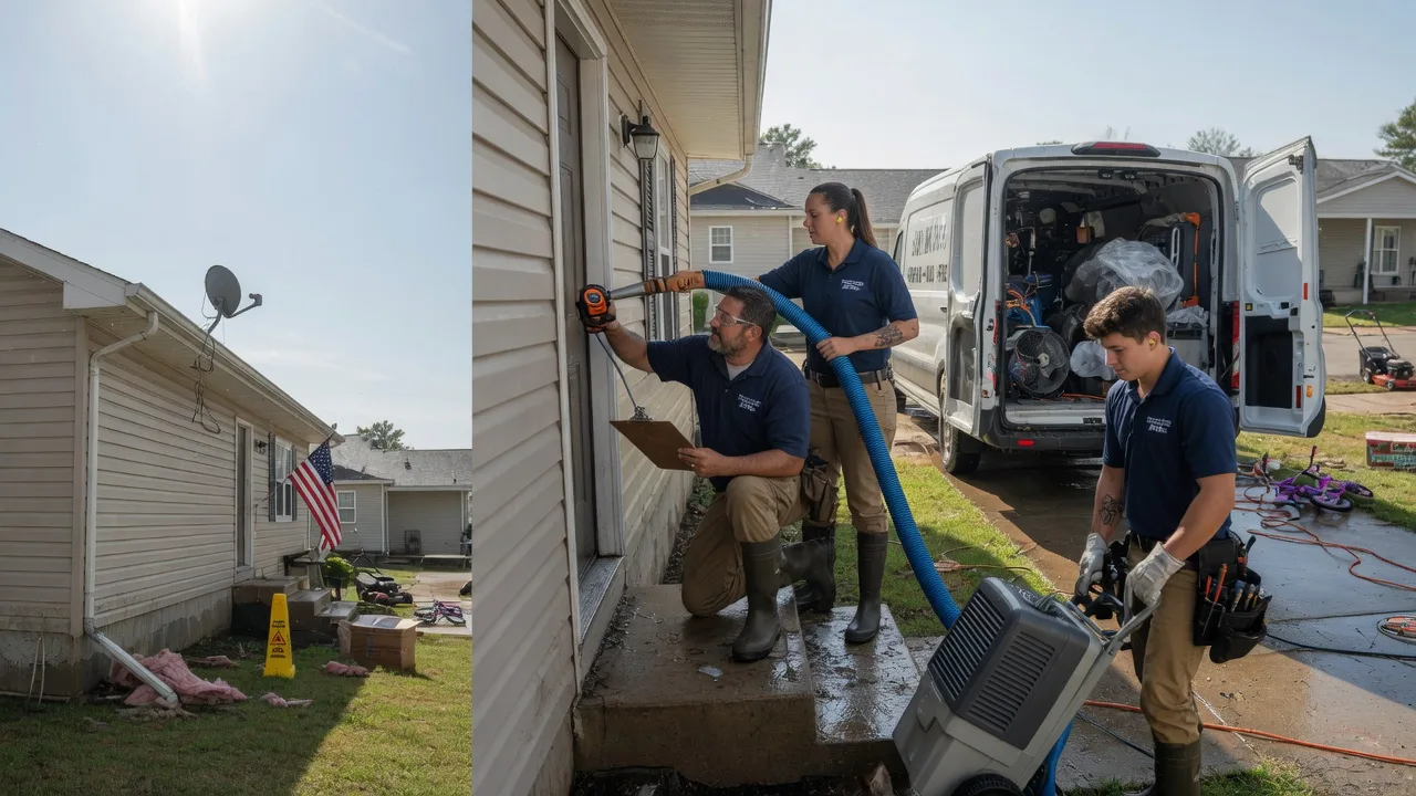 Ceiling Water Damage Restoration in Falun, KS near me